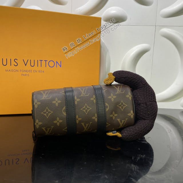 LOUIS VUITTON專櫃新款包包 路易威登Keepall Nano手袋 LV老花玩偶手提肩背斜挎男士波士頓包 M80118  ydh4071